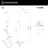 Фото душевая стойка whitecross y y1234bl, цвет: черный
