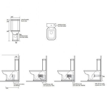 Фото унитаз напольный безободковый kerasan waldorf 68 см 411701
