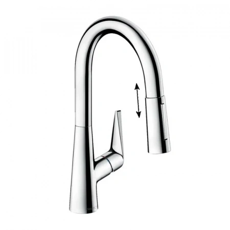 Фото смеситель для кухонной мойки hansgrohe talis 73850000