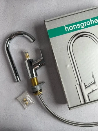 Фото смеситель для кухни hansgrohe logis 71835000