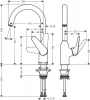 Фото смеситель для кухонной мойки hansgrohe focus 71802000