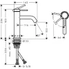 Фото смеситель для раковины hansgrohe tecturis s 73312670
