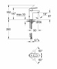 Фото смеситель для раковины с цепочкой grohe bauloop 23336000
