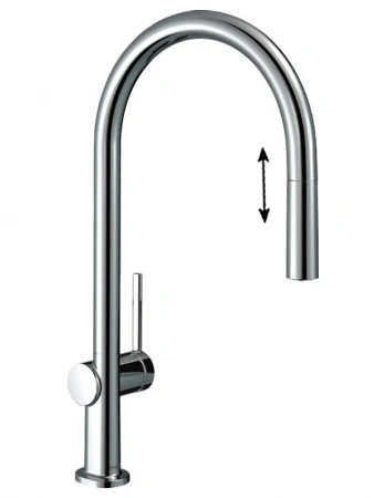 Фото смеситель для кухонной мойки hansgrohe talis 72802000