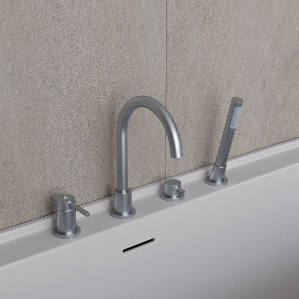 Фото смеситель на борт ванны oliveeka хром ol-669017-cr