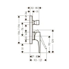 Фото смеситель для ванны hansgrohe metropol 74546000