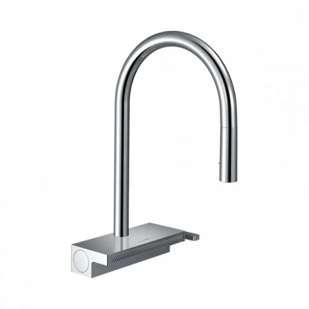 Фото смеситель для кухонной мойки hansgrohe aquno select 73837000