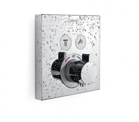 Фото встраиваемый термостатический смеситель для душа hansgrohe showerselect 15763000