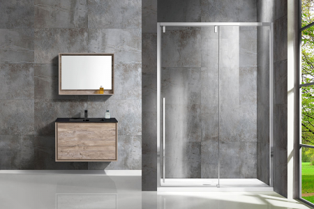 Фото душевая дверь vincea lugano 130 см vds-1l130cl-1