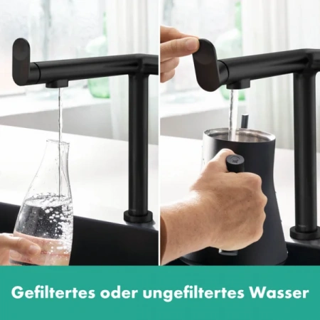 Фото смеситель для кухонной мойки hansgrohe aqittura 76802670