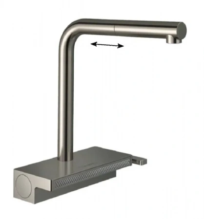 Фото смеситель для кухонной мойки hansgrohe aquno select 73836800