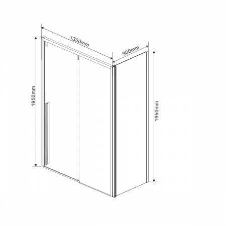 Фото душевой уголок vincea lugano 130x90 см vsr-1l9013cl-1