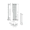 Фото электрический полотенцесушитель indigo  style 3 pro 90/18 lspre90-18gfmrt