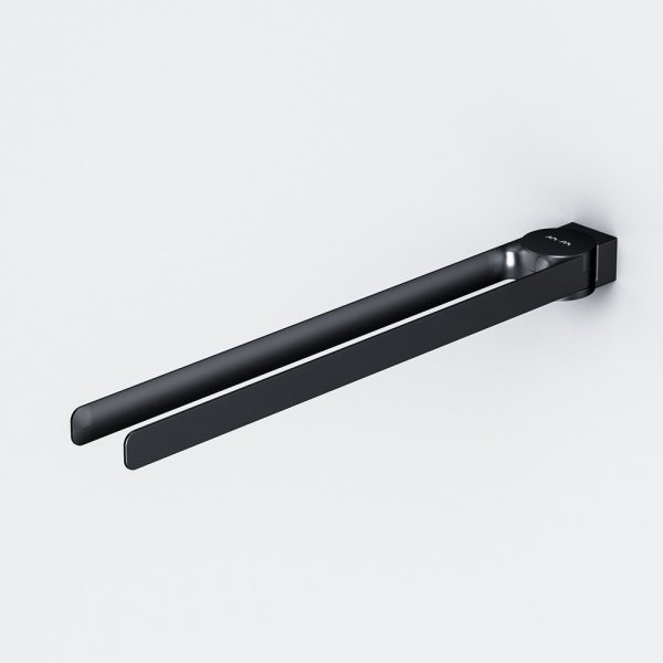 Фото двойная вешалка-вертушка для полотенец am.pm inspire 2.0 black edition a50a32622