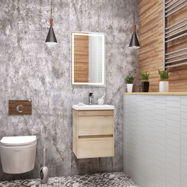 Фото тумба под раковину art&max family 50 см family-500-2c-so-pb