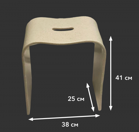 Фото стульчик для душевой кабины taliente sgabello бежевый ta-stool38-beige