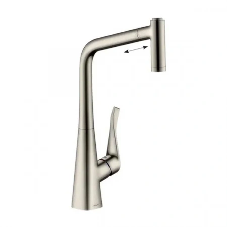 Фото смеситель для кухонной мойки hansgrohe metris 73801800