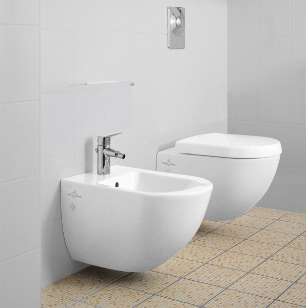 Фото унитаз подвесной villeroy & boch subway ceramicplus 56 см 660010r1