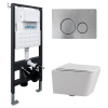 Унитаз с инсталляцией Abber Rechteck AC1201-AC0105-AC0121MCH