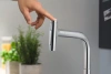 Фото смеситель для кухонной мойки hansgrohe metris select 73818670