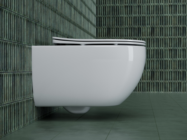 Фото унитаз подвесной, безободковый ceramicanova long cn3015