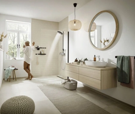 Фото душевая стойка hansgrohe pulsify 24241000