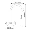 Фото смеситель для кухни wasserkraft amper 2907
