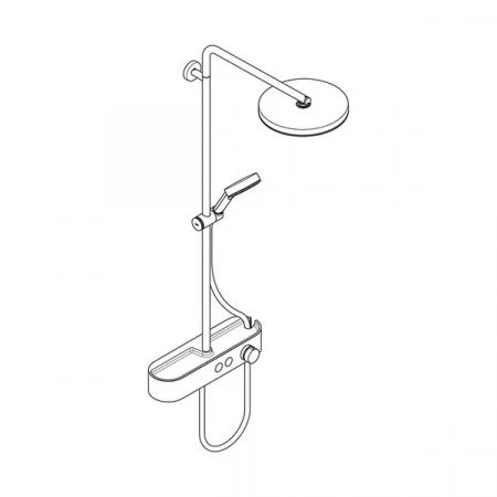 Фото душевая стойка hansgrohe pulsify 24221670