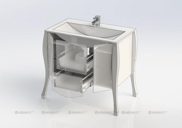 Фото тумба под раковину aquanet виктория 90 см 182566