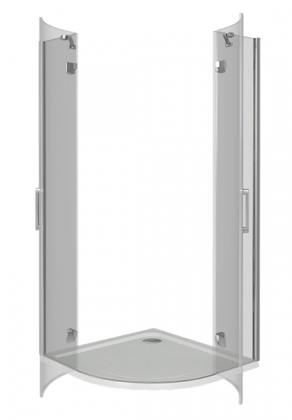 Фото душевое ограждение good door saturn r-100-c-ch 100 см са00013