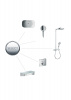 Фото душевая стойка hansgrohe raindance select e 300 3jet showerpipe 27127400