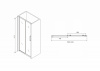 Фото душевая дверь abber schwarzer diamant 160 см ag30160bh