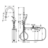 Фото смеситель для кухонной мойки hansgrohe aqittura 76803800
