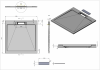 Фото поддон из искуственного камня esbano luxe 90x90 см esp-lx90b