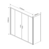 Фото душевой уголок vincea garda 170x90 см vsr-1g29017cl