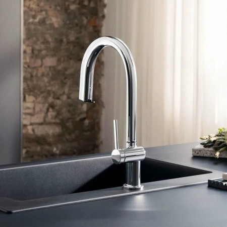 Фото смеситель для кухонной мойки hansgrohe aqittura 76801000