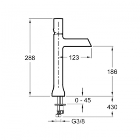 Фото смеситель для раковины jacob delafon toobi e8960-cp