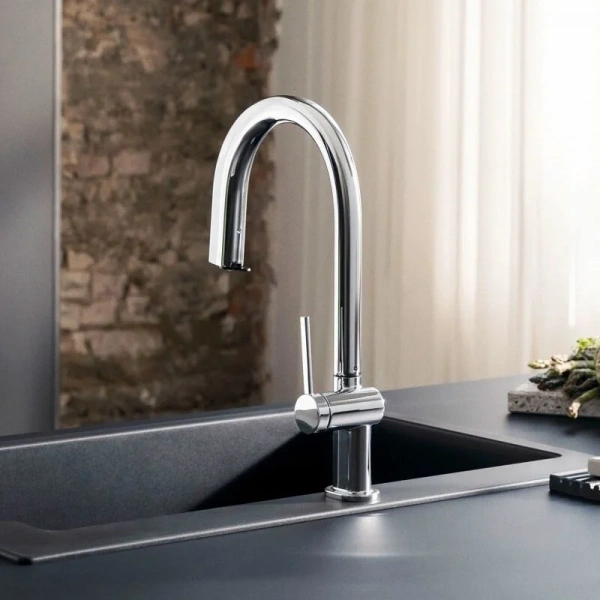 Фото смеситель для кухонной мойки hansgrohe aqittura 76800000