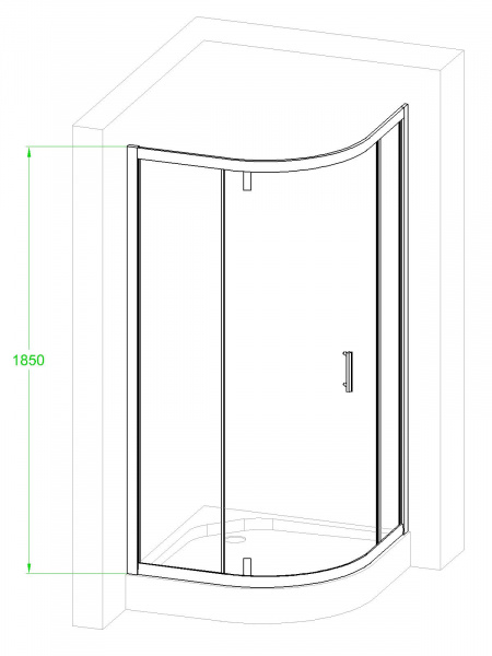 Фото душевое ограждение royal bath hkv rbhkv90-c-ch 90x90 см