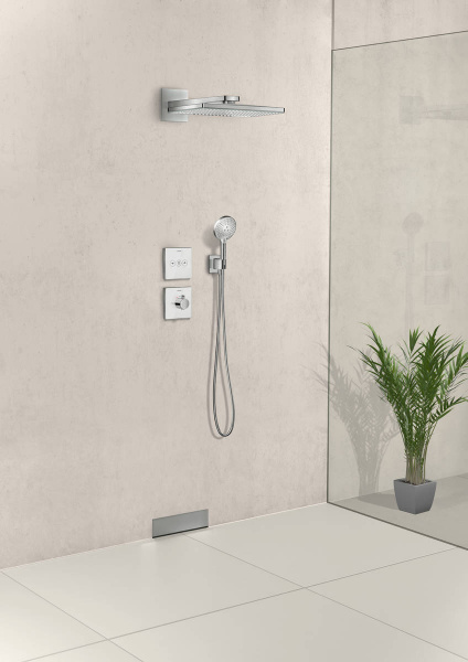 Фото верхний душ с держателем hansgrohe rainmaker select 460 2jet 24005600