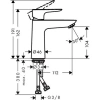 Фото смеситель для раковины hansgrohe talis e 71712990