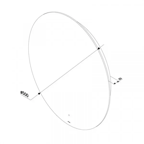 Фото зеркало с подсветкой am.pm x-joy 50 см m85mox40501s
