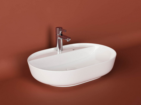 Фото раковина накладная ceramicanova modo 61 см, цвет: белый cn2004