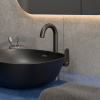 Фото смесители для раковины vitra flow soft a4316036exp цвет черный