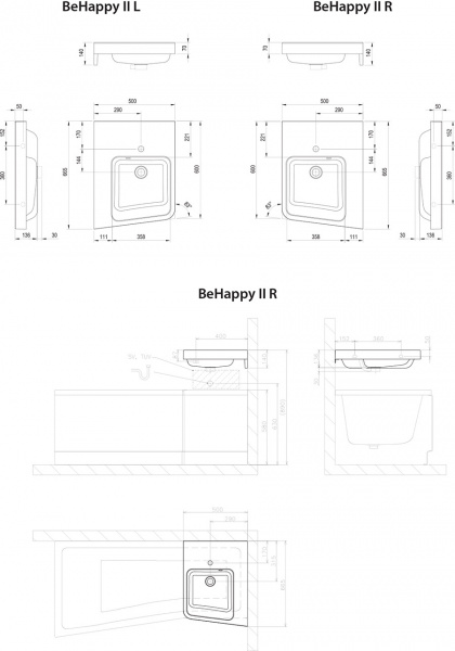 Фото раковина ravak behappy 2 50 см xjap1100001