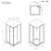 Фото душевое ограждение am.pm sunny 0x80 см w87g-403-8080-bt