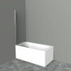 Шторка на ванну BelBagno UNO-V-1-75/150-C-Cr 75 см