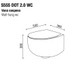 Фото унитаз подвесной безободковый aet dot 2.0 53 см s555t0r0v6140