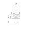 Фото встраиваемый смеситель для душа webert one-b nb880101740