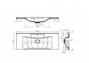 Фото раковина belbagno marino 120 см bb1200/450-lv-mr-pr